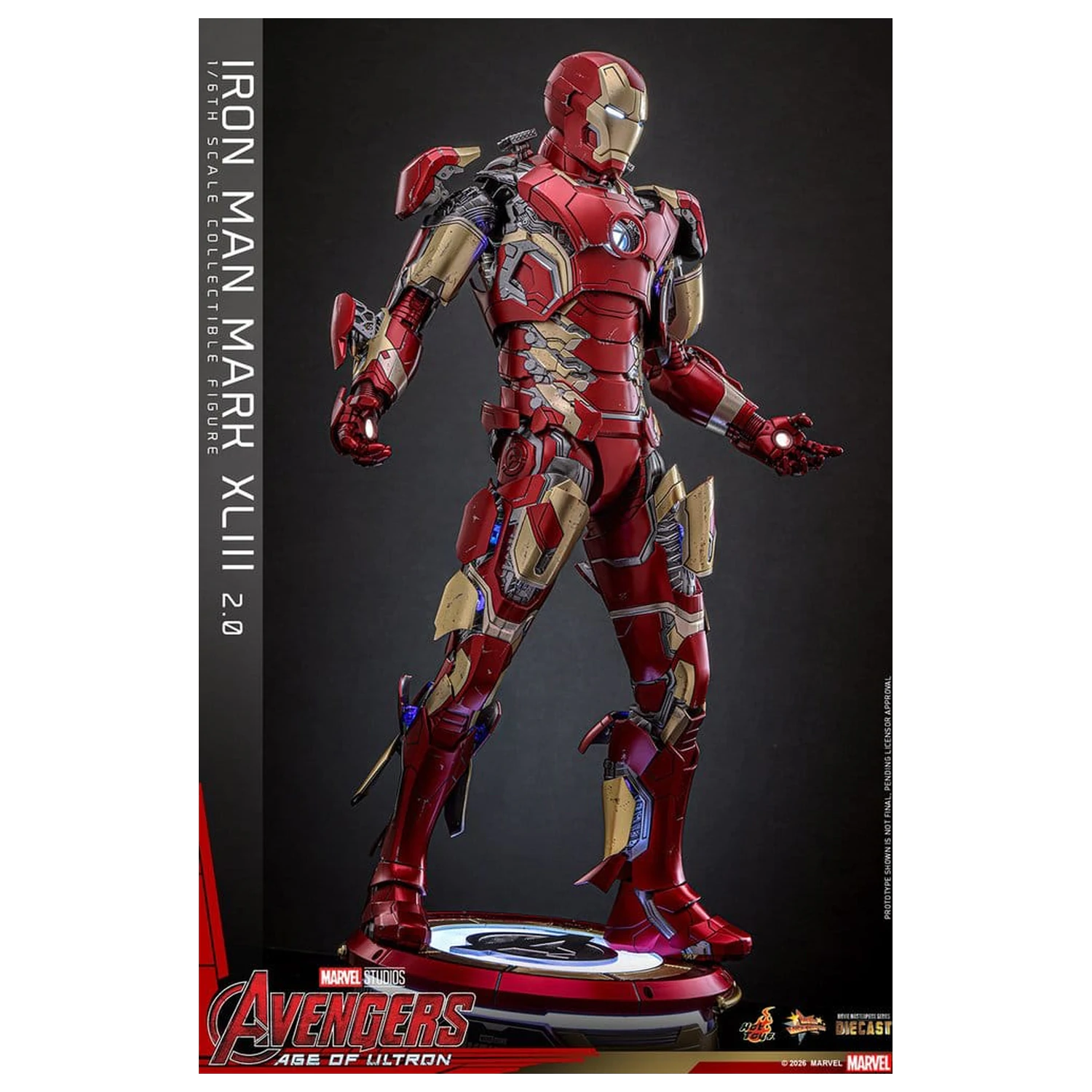 Avengers: Age of Ultron Film Meisterstück Diecast Actionfigur 1/6 Iron Man Mark XLIII (2.0) 32 cm Produktfoto