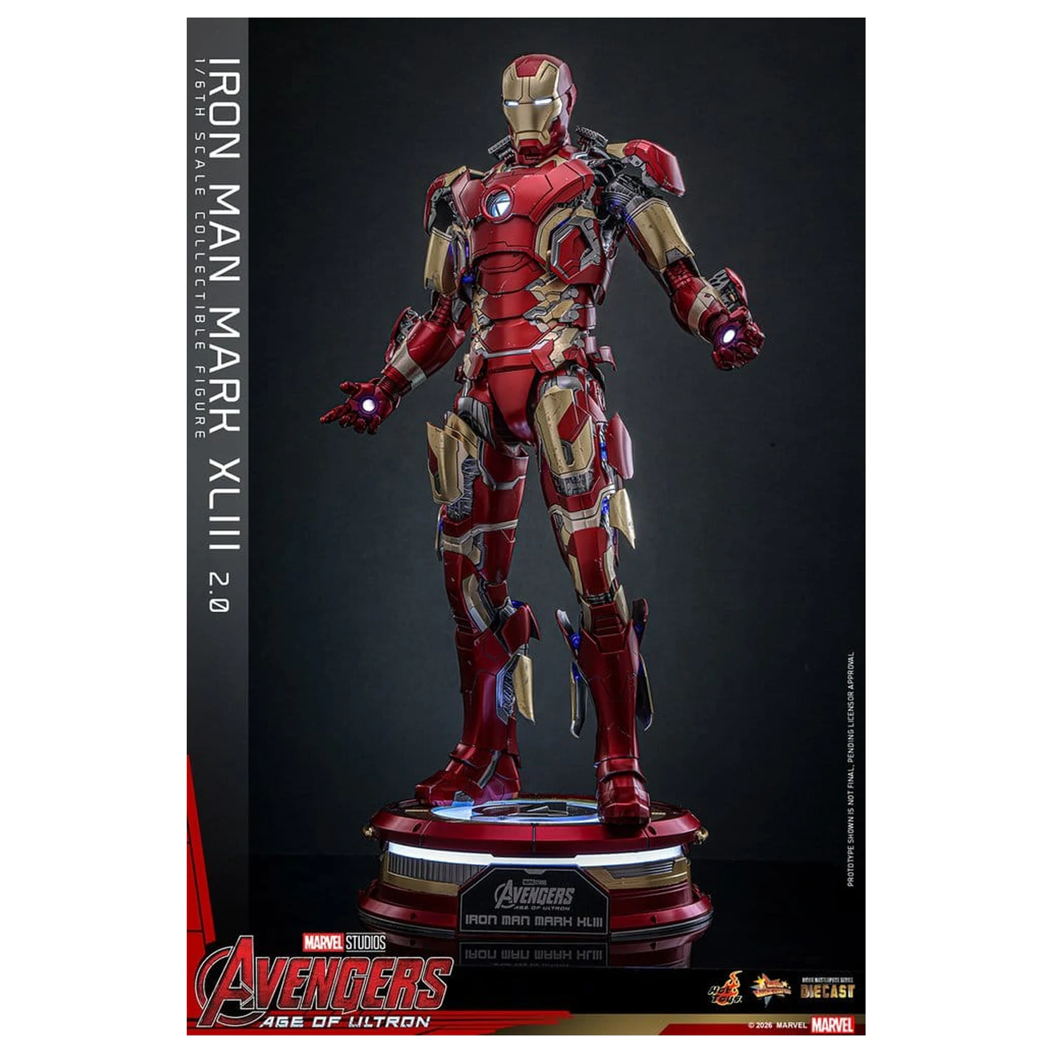 Avengers: Age of Ultron Film Meisterstück Diecast Actionfigur 1/6 Iron Man Mark XLIII (2.0) 32 cm Produktfoto