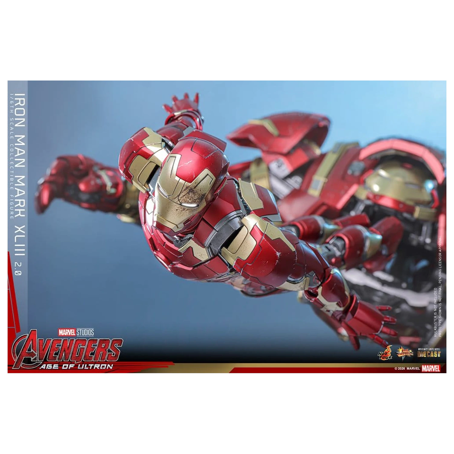 Avengers: Age of Ultron Film Meisterstück Diecast Actionfigur 1/6 Iron Man Mark XLIII (2.0) 32 cm Produktfoto