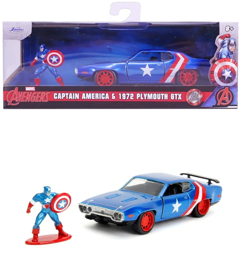 Avengers Diecast Modell 1/32 1971 Plymouth GTX Captain America Produktfoto
