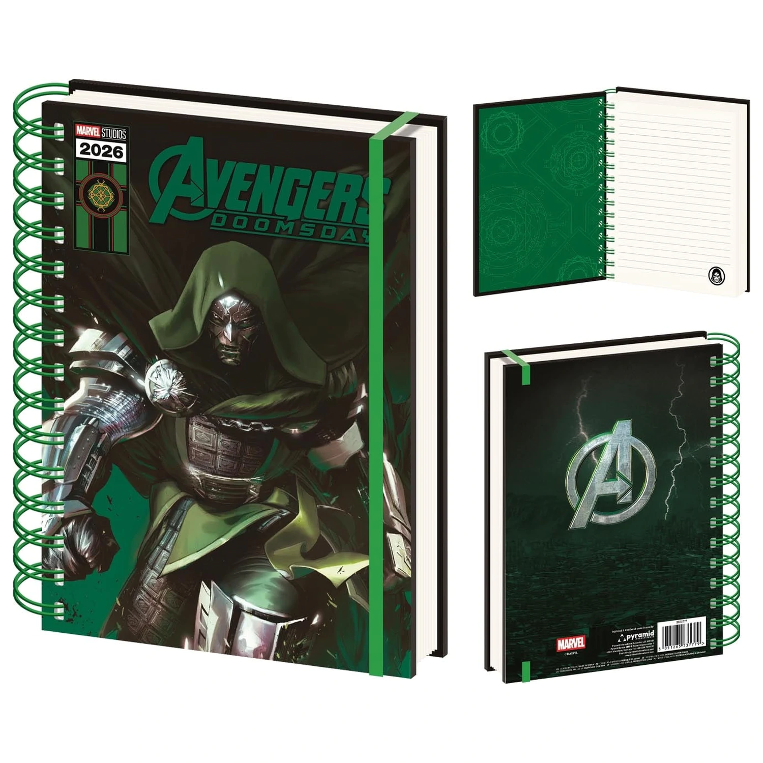 Avengers Doomsday Doctor Doom A5 Lenticular Notizbuch Produktfoto