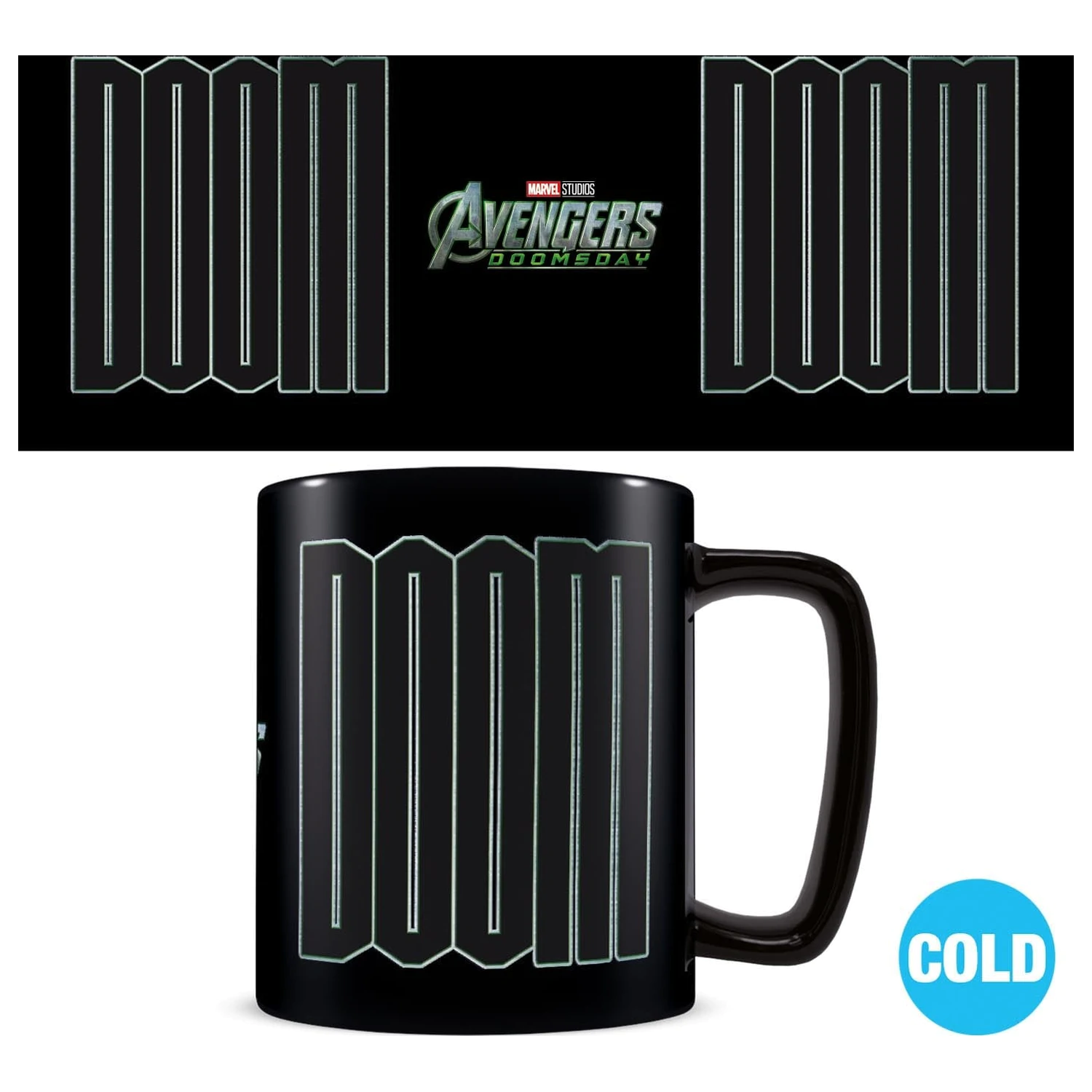Avengers Doomsday Doctor Doom Tasse hitzeändernd Produktfoto