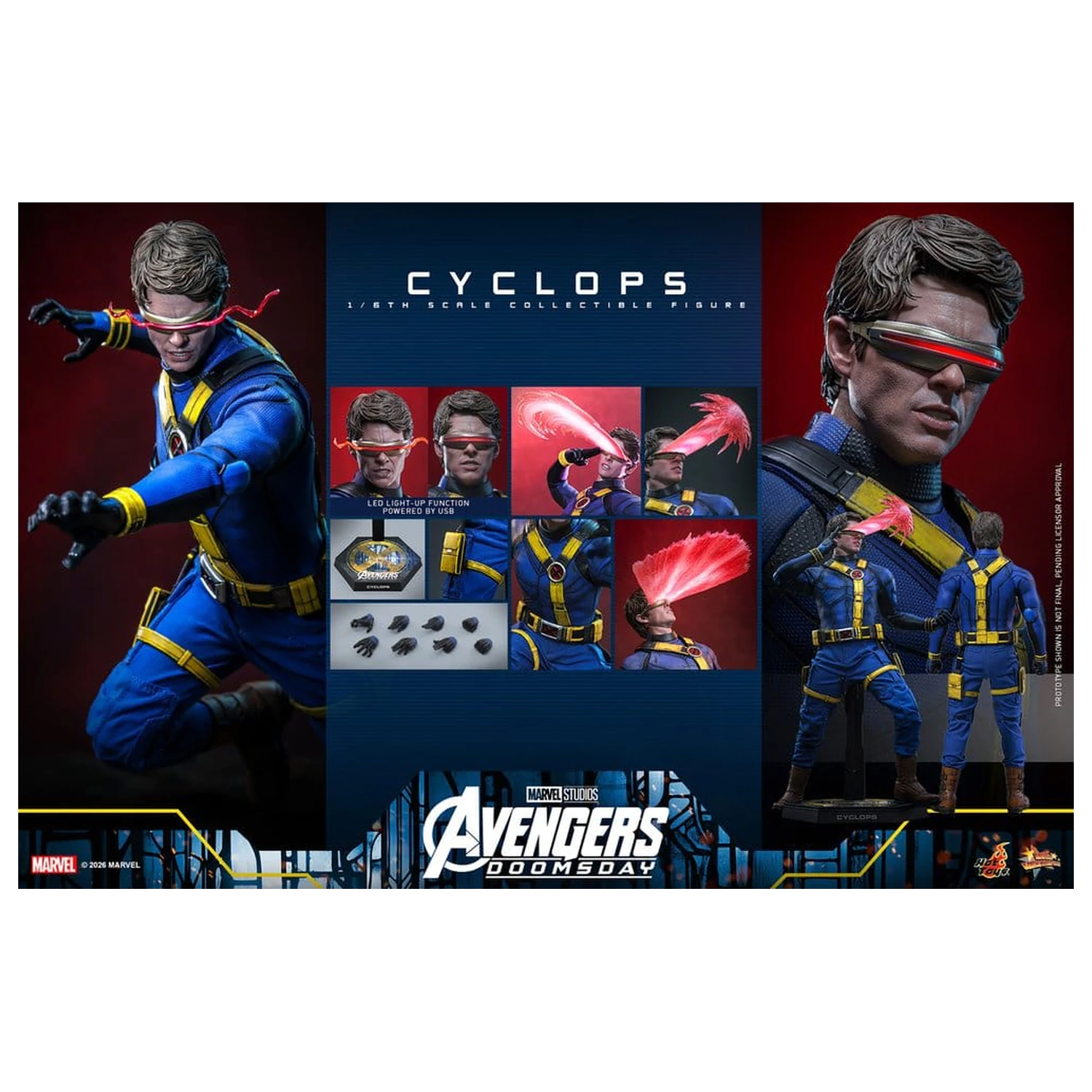 Avengers: Doomsday Film Meisterwerk Action-Figur 1/6 Cyclops 30 cm Produktfoto