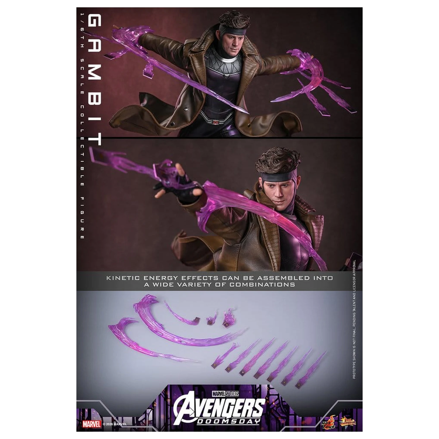 Avengers: Doomsday Film Meisterwerk Action-Figur 1/6 Gambit 31 cm Produktfoto