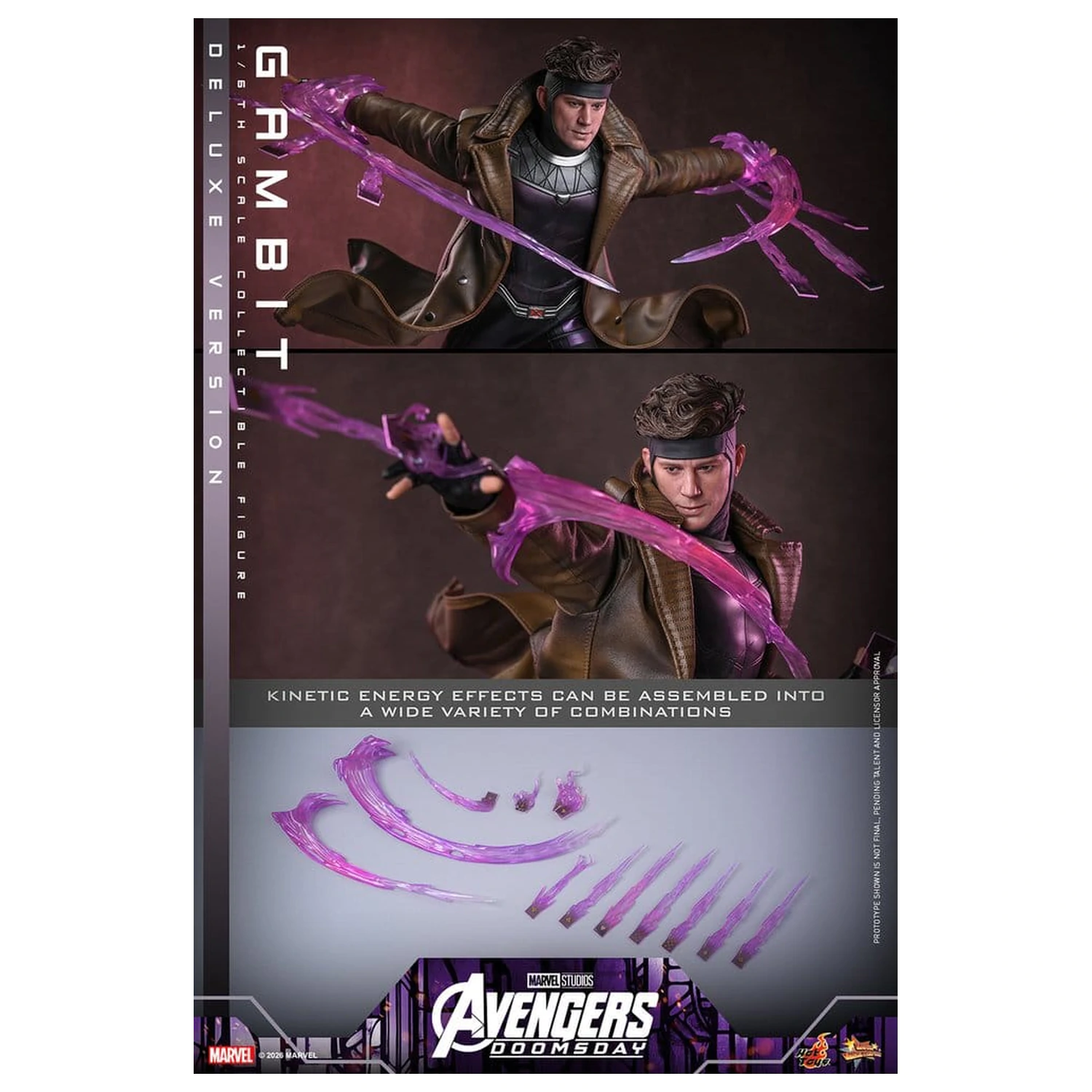 Avengers: Doomsday Film Meisterwerk Action Figur 1/6 Gambit (Deluxe Version) 31 cm Produktfoto