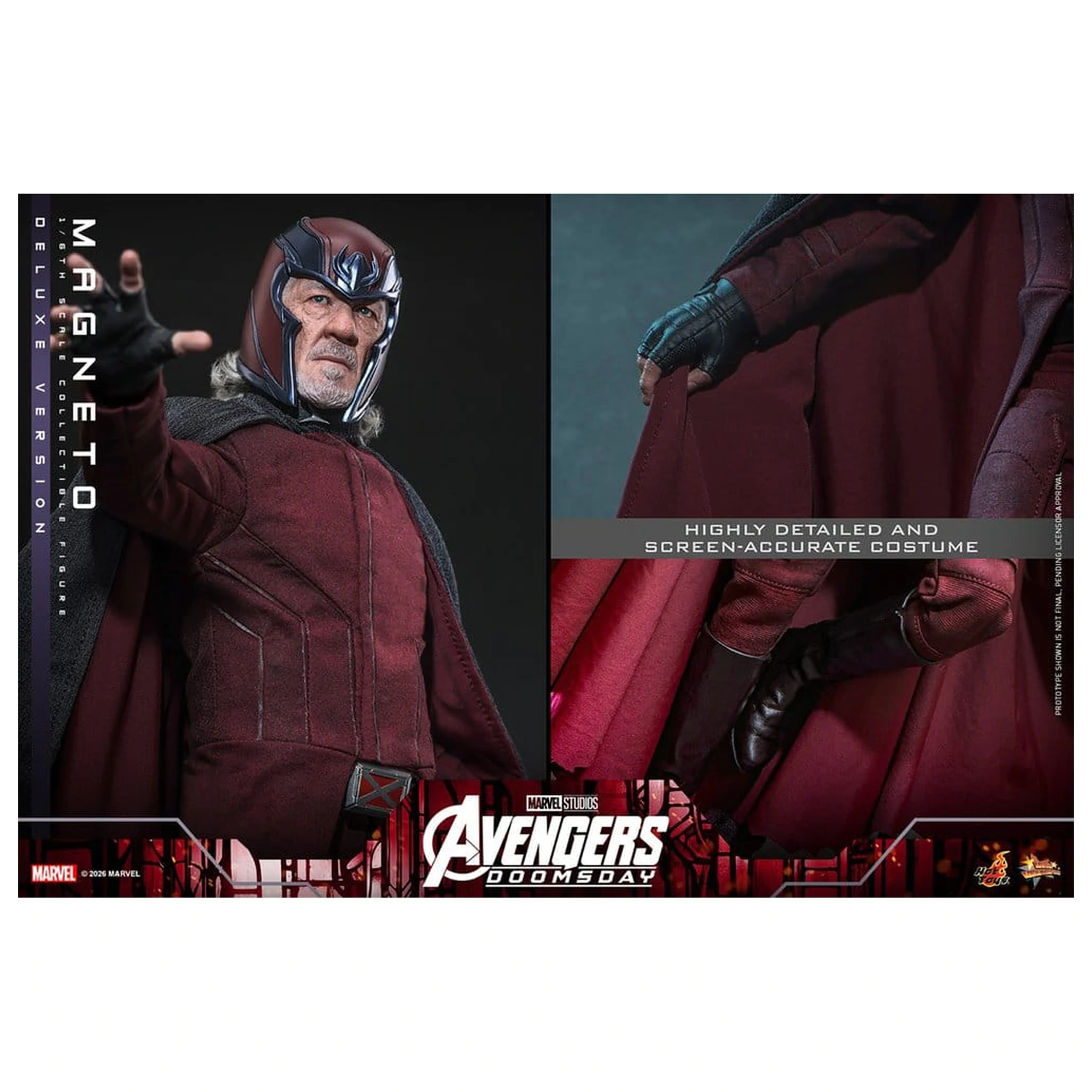 Avengers: Doomsday Movie Masterpiece Actionfigur 1/6 Magneto (Deluxe Version) 30 cm Produktfoto