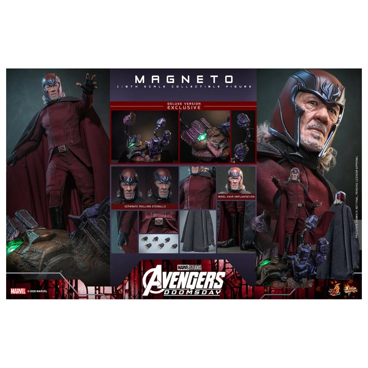 Avengers: Doomsday Movie Masterpiece Actionfigur 1/6 Magneto (Deluxe Version) 30 cm Produktfoto