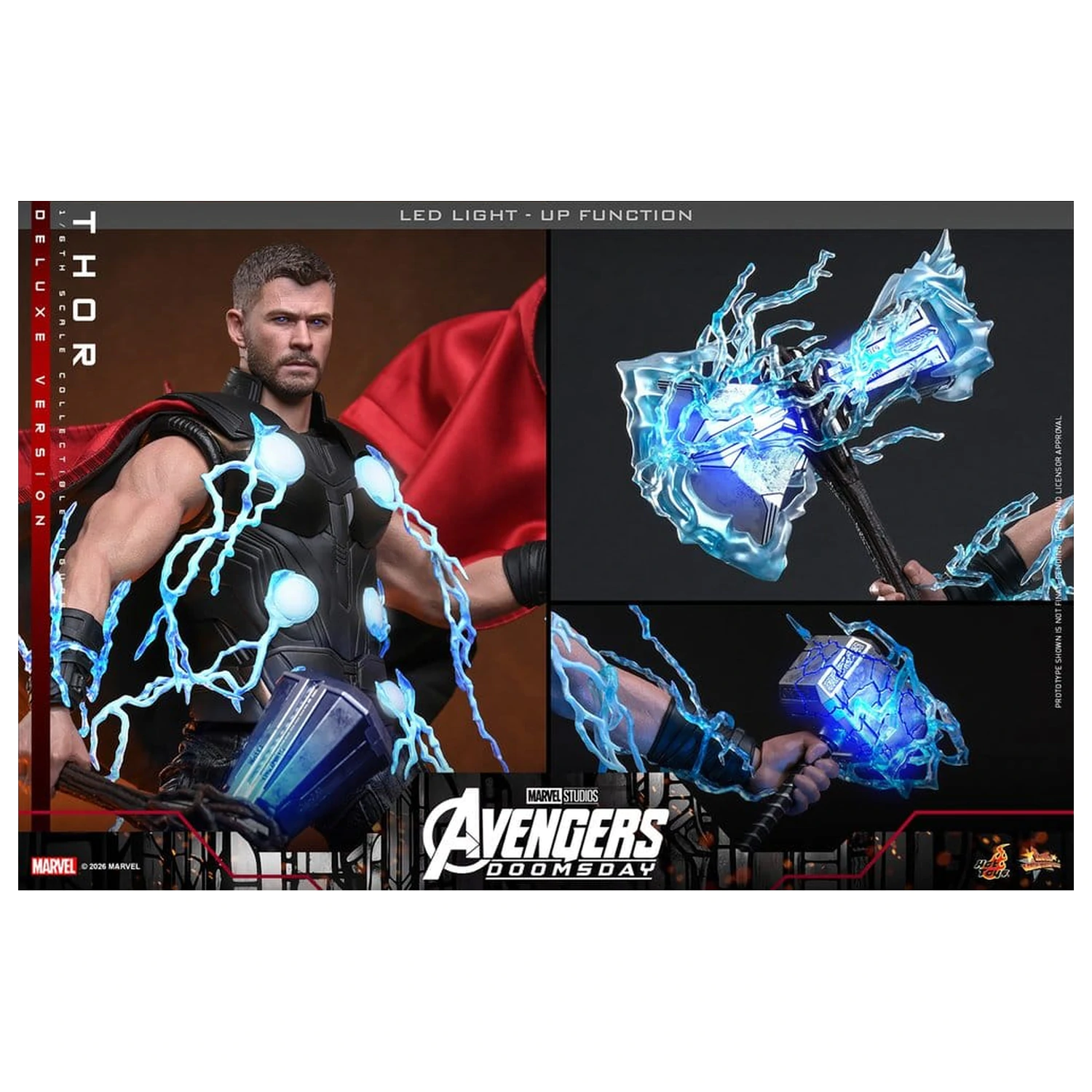 Avengers: Doomsday Movie Meisterstück Action-Figur 1/6 Thor (Deluxe Version) 32 cm Produktfoto