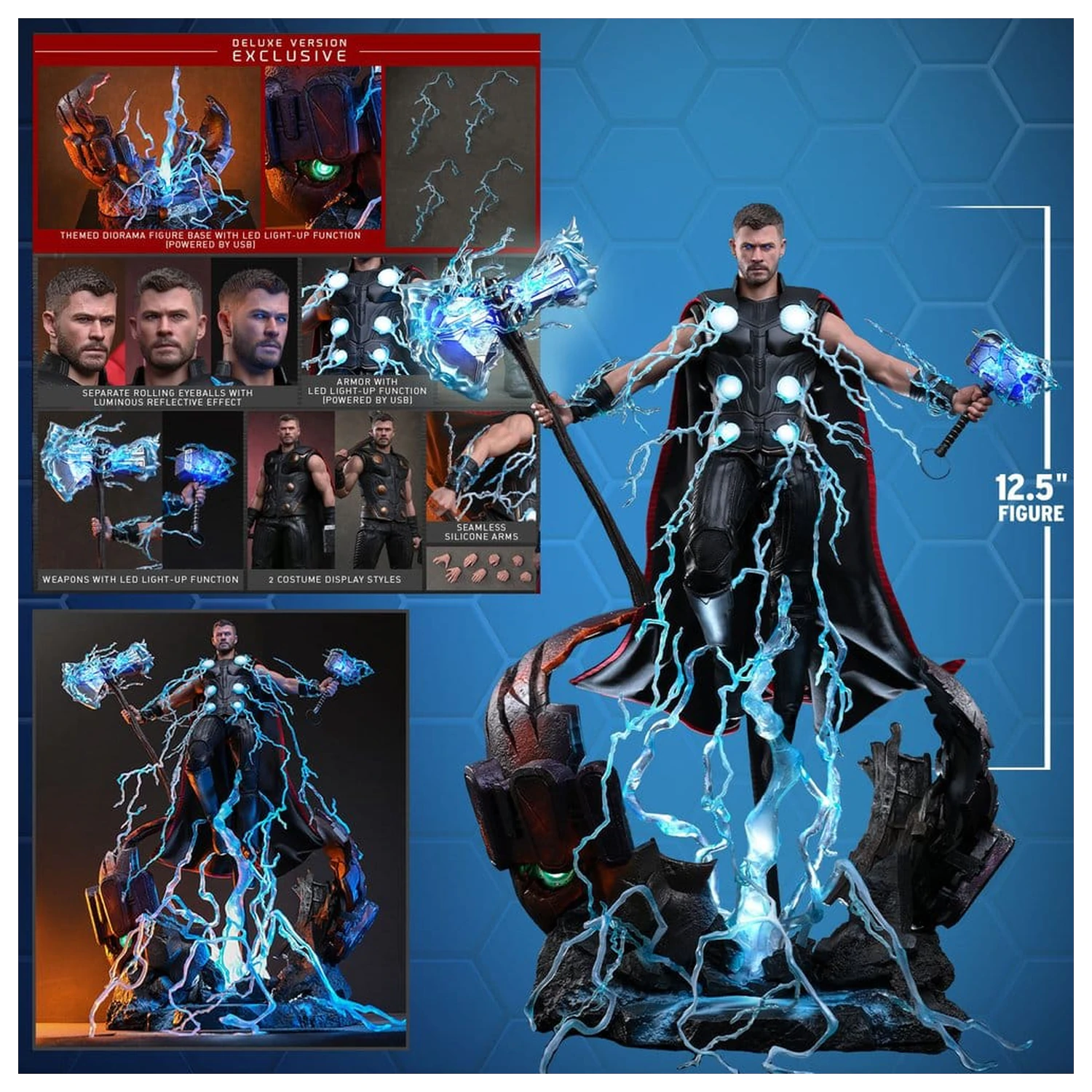 Avengers: Doomsday Movie Meisterstück Action-Figur 1/6 Thor (Deluxe Version) 32 cm Produktfoto
