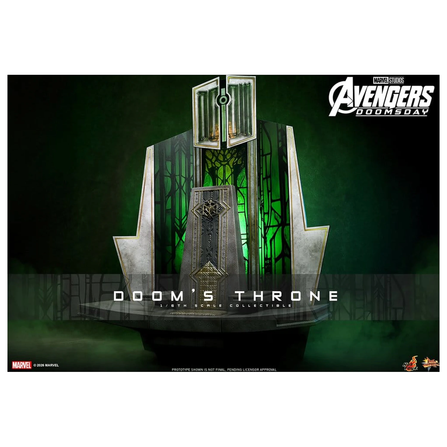 Avengers: Doomsday Movie Masterpiece Actionfigur Zubehör 1/6 Doom's Throne 33 cm Produktfoto