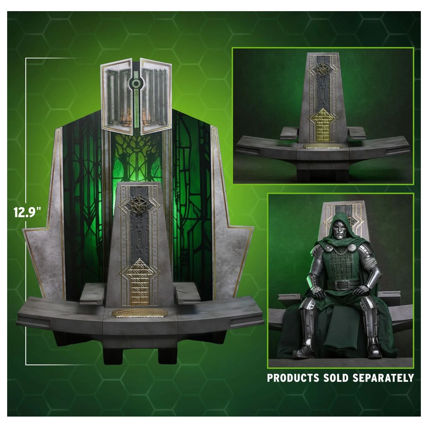 Avengers: Doomsday Movie Masterpiece Actionfigur Zubehör 1/6 Doom's Throne 33 cm Produktfoto