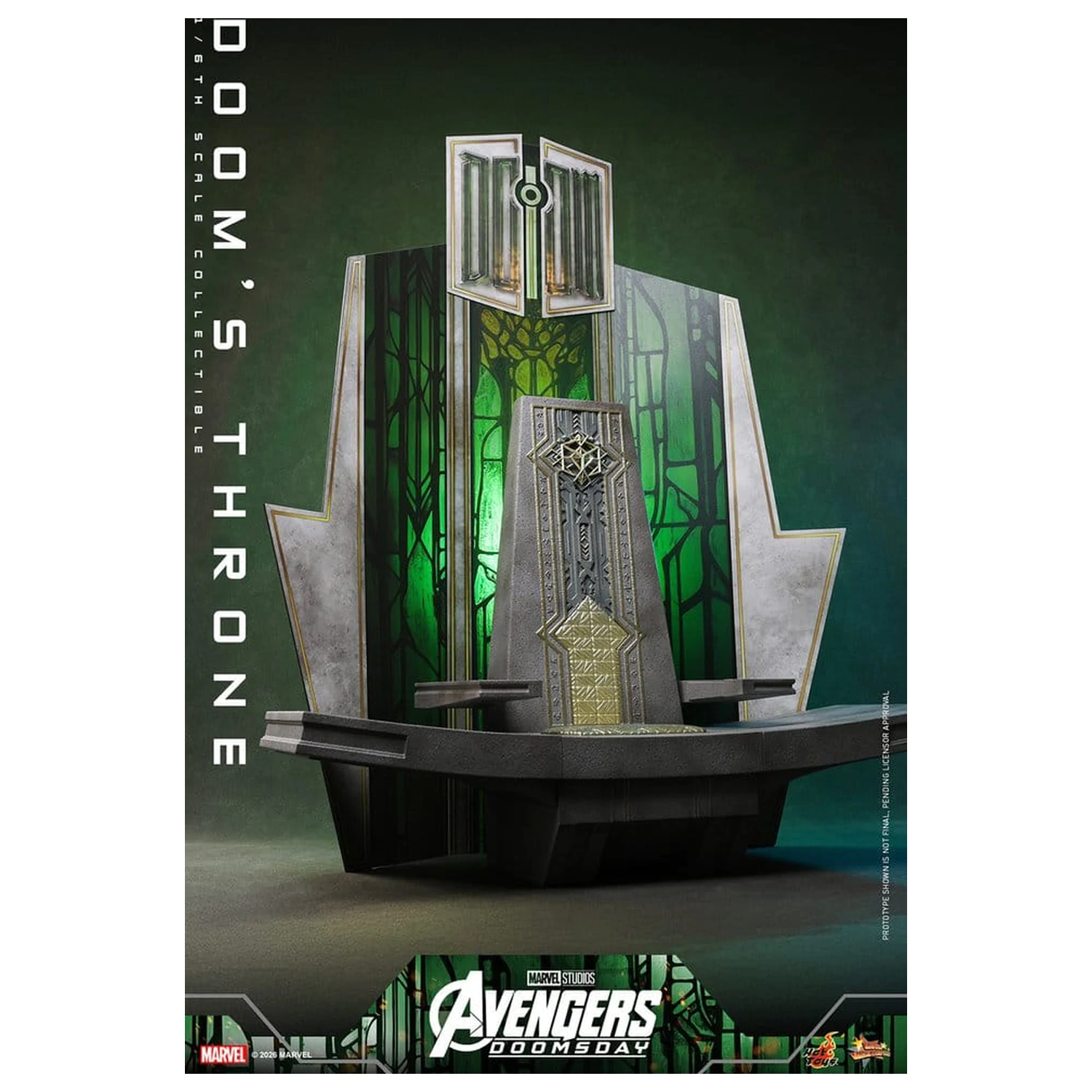 Avengers: Doomsday Movie Masterpiece Actionfigur Zubehör 1/6 Doom's Throne 33 cm Produktfoto