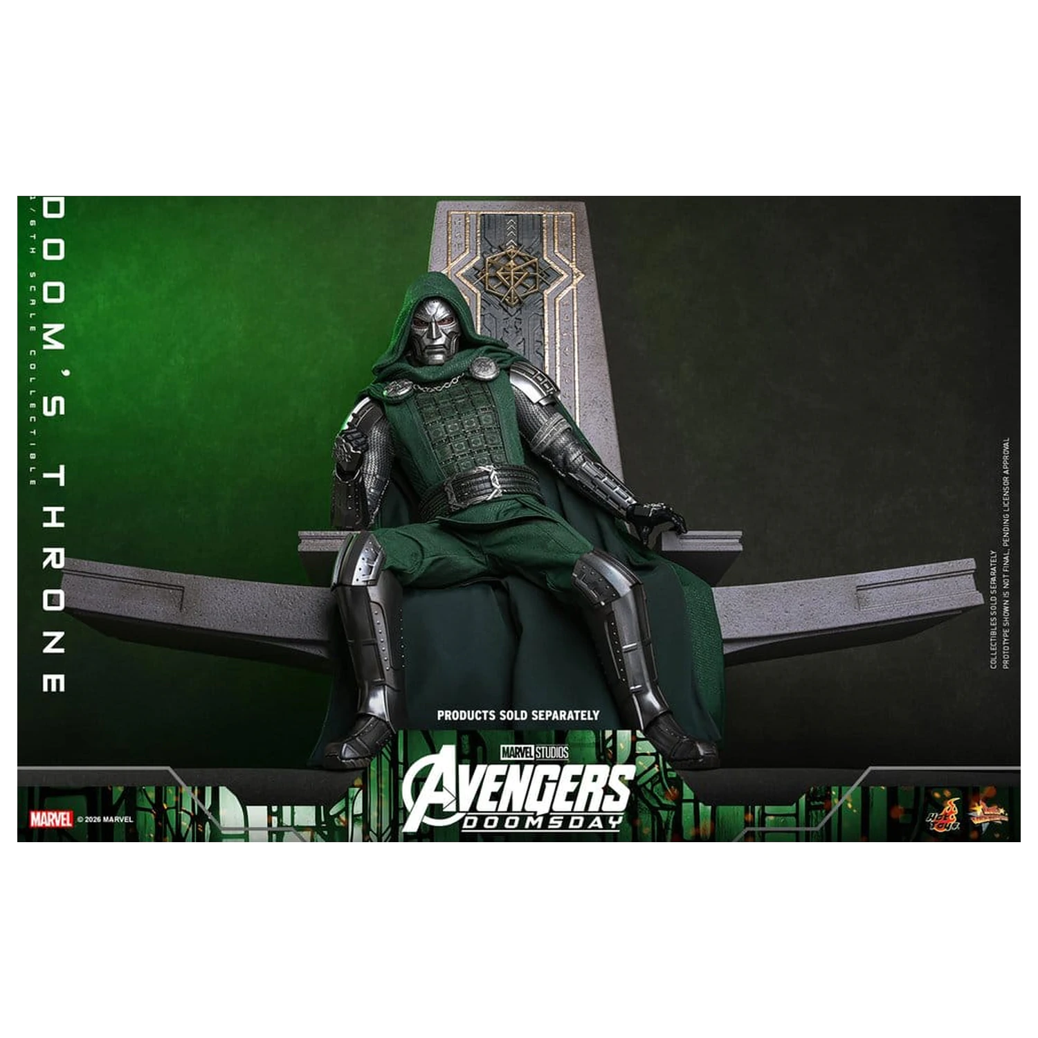Avengers: Doomsday Movie Masterpiece Actionfigur Zubehör 1/6 Doom's Throne 33 cm Produktfoto