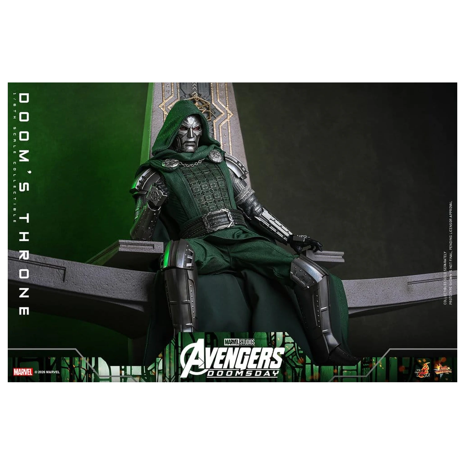 Avengers: Doomsday Movie Masterpiece Actionfigur Zubehör 1/6 Doom's Throne 33 cm Produktfoto