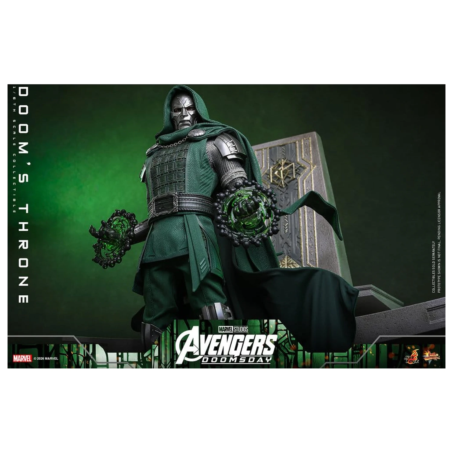 Avengers: Doomsday Movie Masterpiece Actionfigur Zubehör 1/6 Doom's Throne 33 cm Produktfoto
