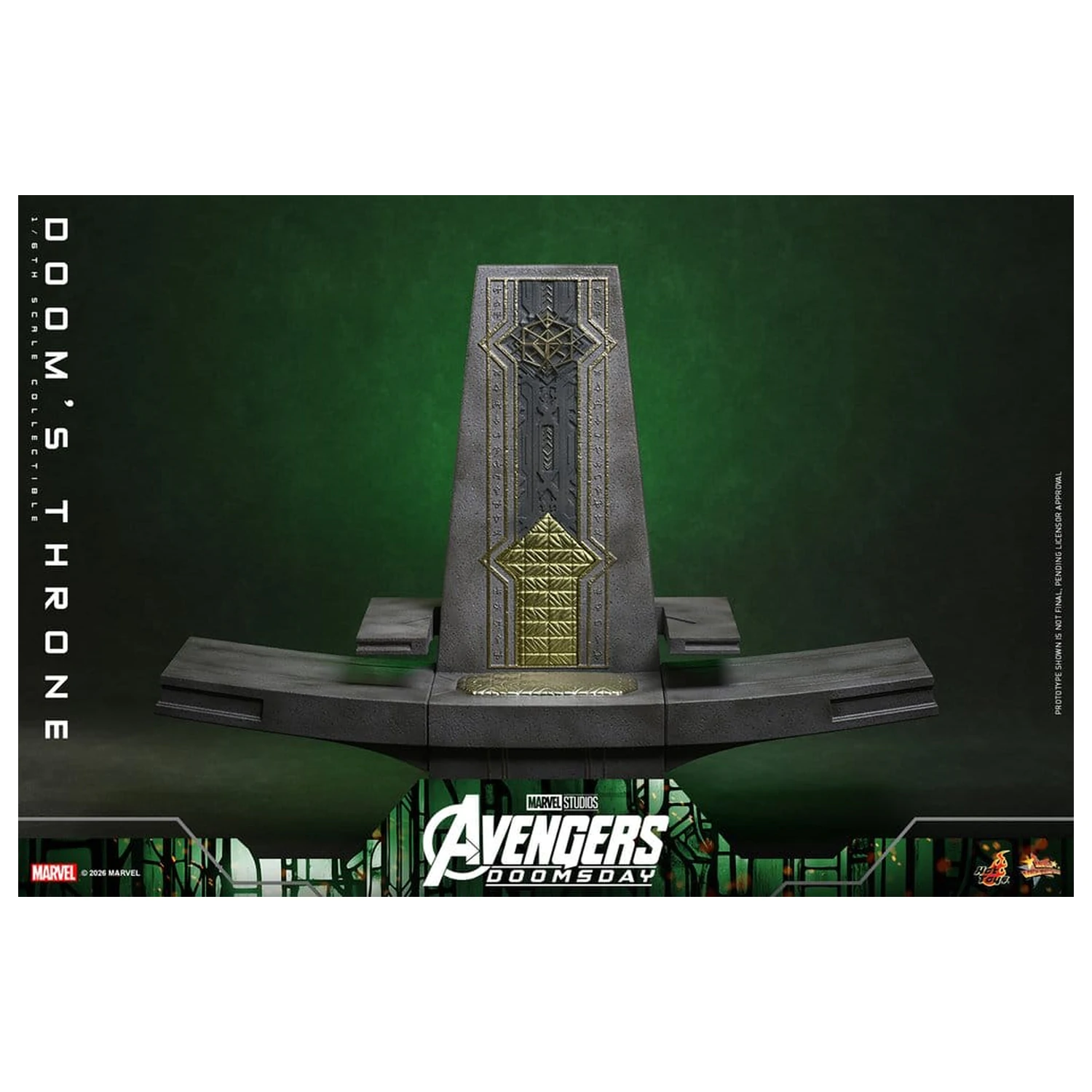 Avengers: Doomsday Movie Masterpiece Actionfigur Zubehör 1/6 Doom's Throne 33 cm Produktfoto