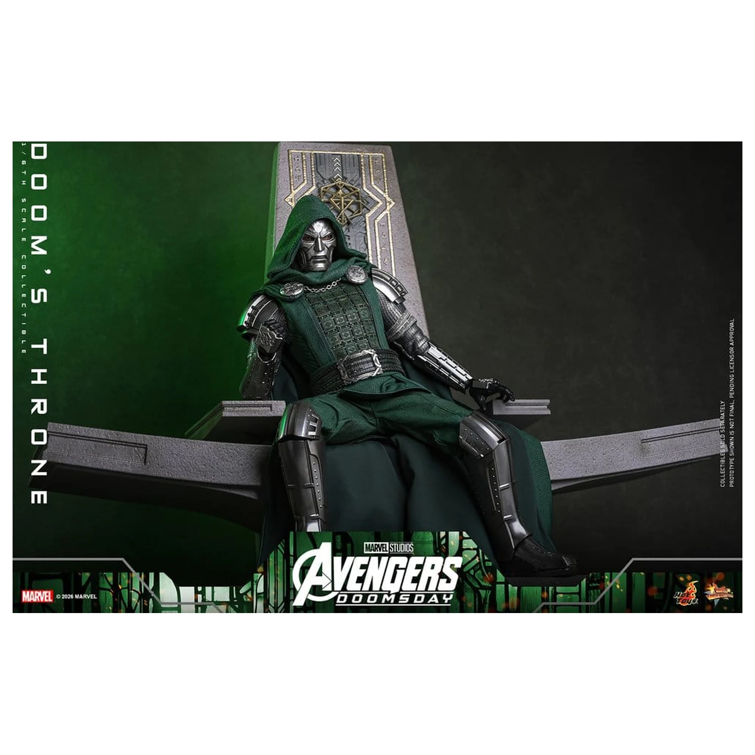 Avengers: Doomsday Movie Masterpiece Actionfigur Zubehör 1/6 Doom's Throne 33 cm Produktfoto