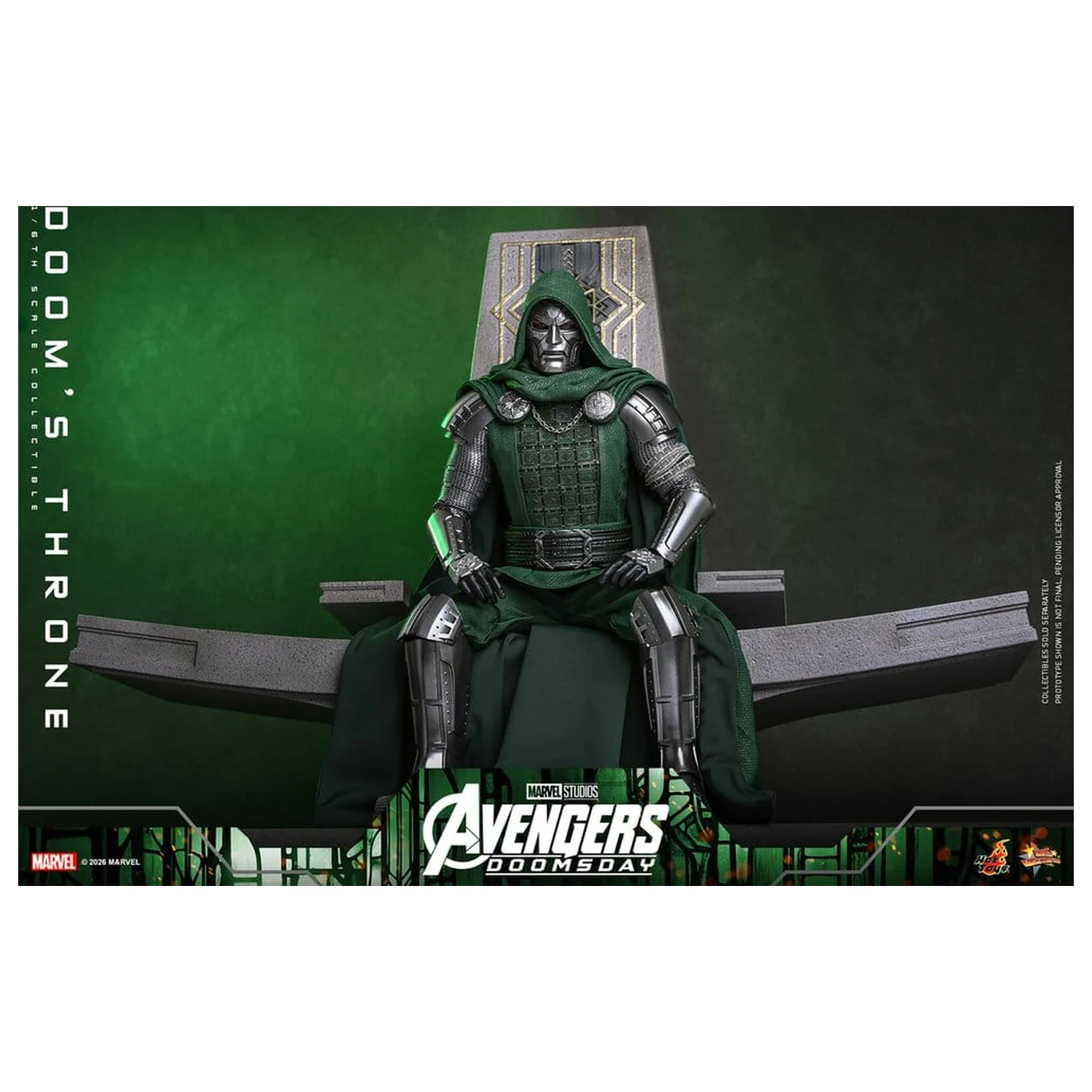 Avengers: Doomsday Movie Masterpiece Actionfigur Zubehör 1/6 Doom's Throne 33 cm Produktfoto