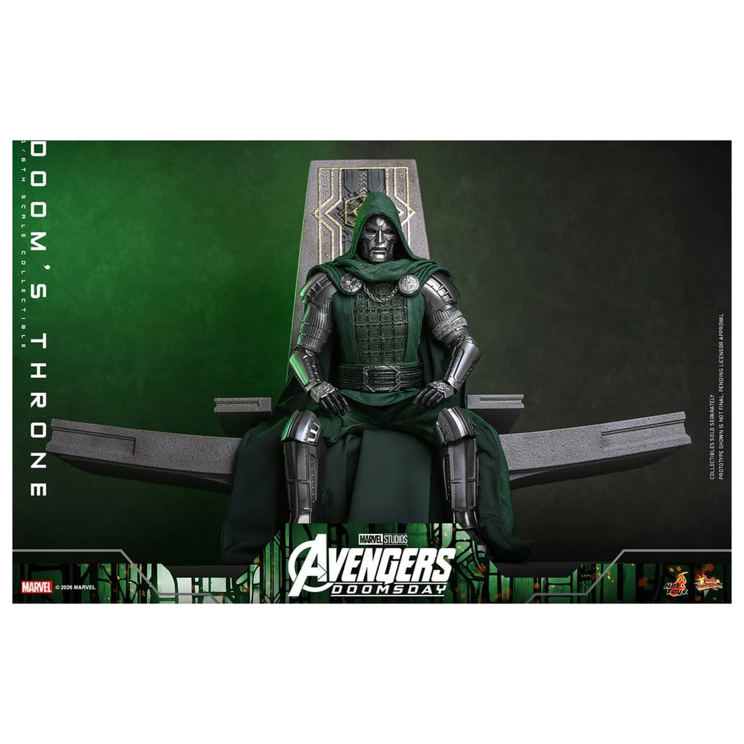 Avengers: Doomsday Movie Masterpiece Actionfigur Zubehör 1/6 Doom's Throne 33 cm Produktfoto