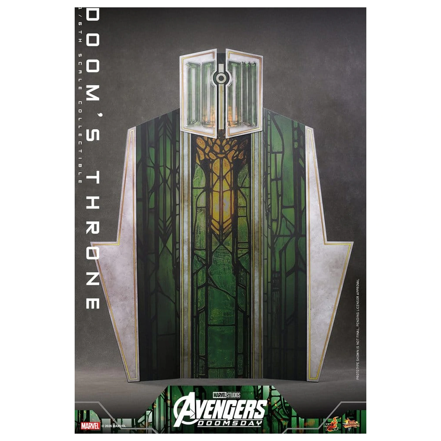 Avengers: Doomsday Movie Masterpiece Actionfigur Zubehör 1/6 Doom's Throne 33 cm Produktfoto