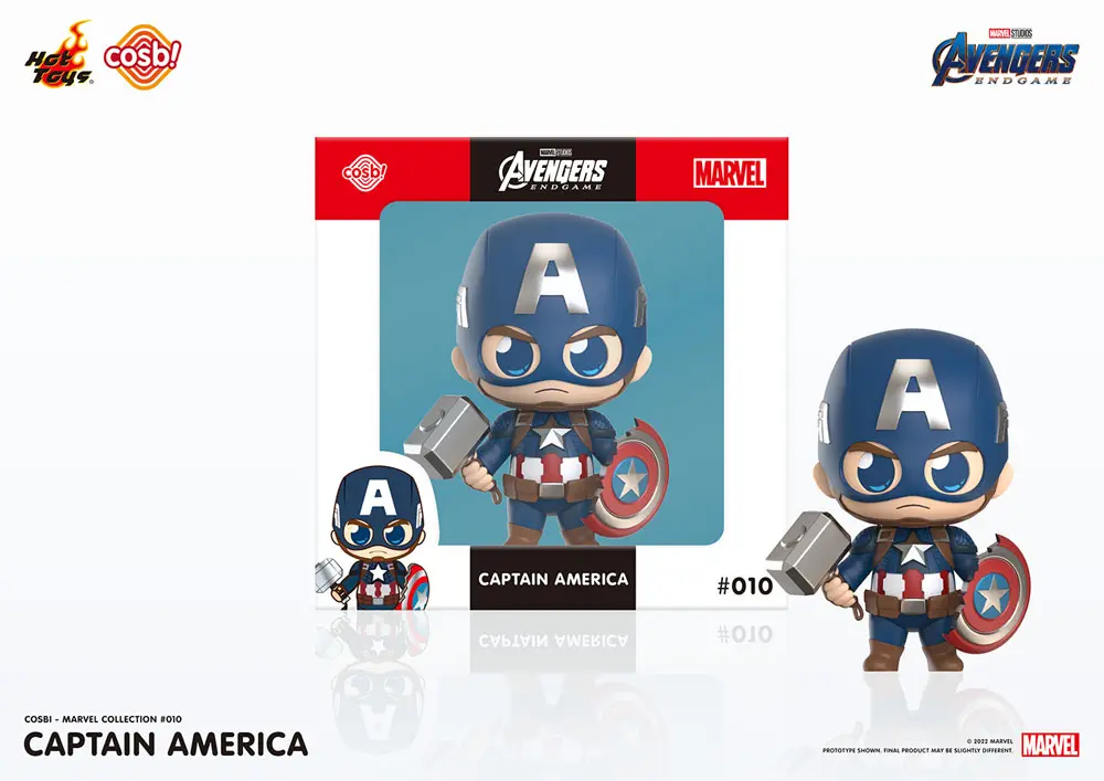 Avengers: Endgame Cosbi Minifigur Captain America 8 cm termékfotó