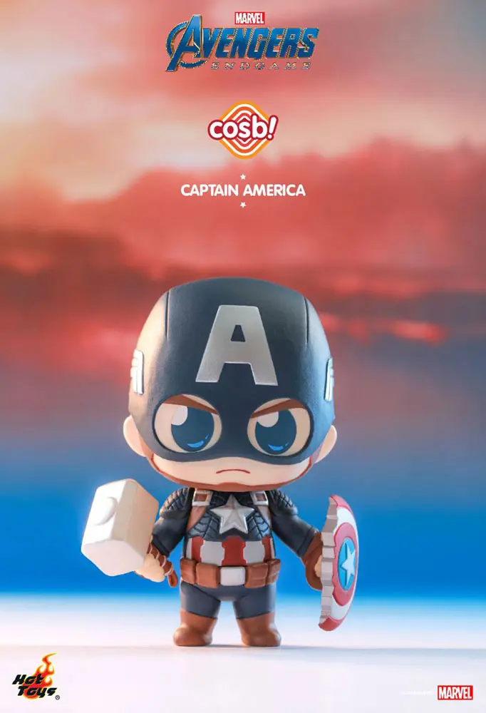 Avengers: Endgame Cosbi Minifigur Captain America 8 cm termékfotó