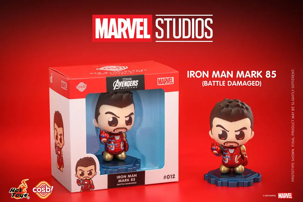 Avengers: Endgame Cosbi Minifigur Iron Man Mark 85 (Battle) 8 cm termékfotó