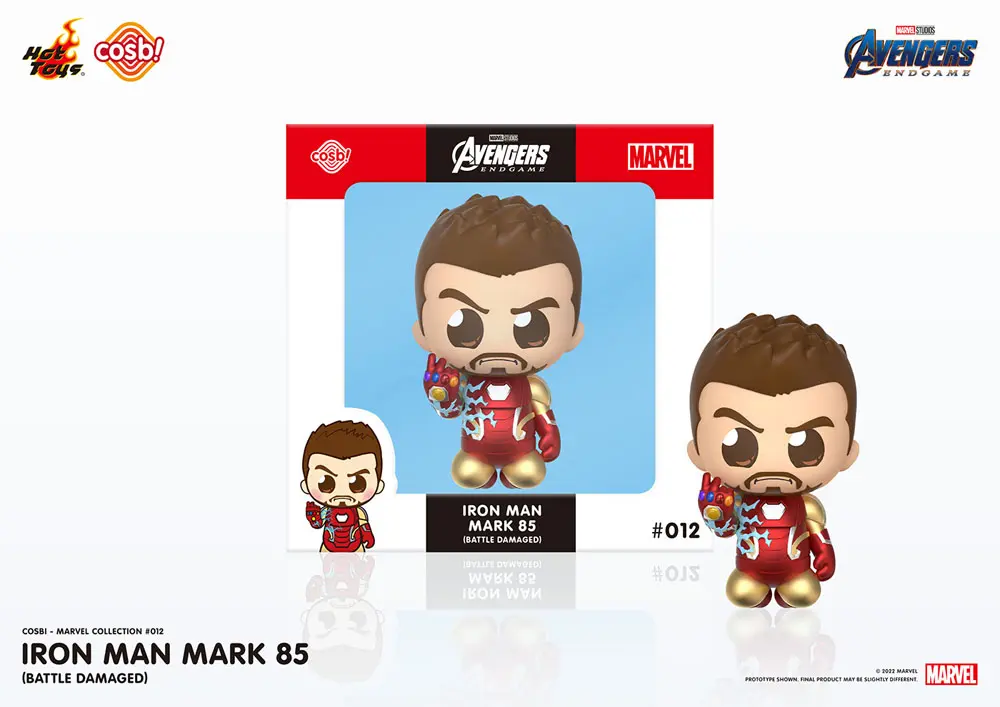 Avengers: Endgame Cosbi Minifigur Iron Man Mark 85 (Battle) 8 cm termékfotó