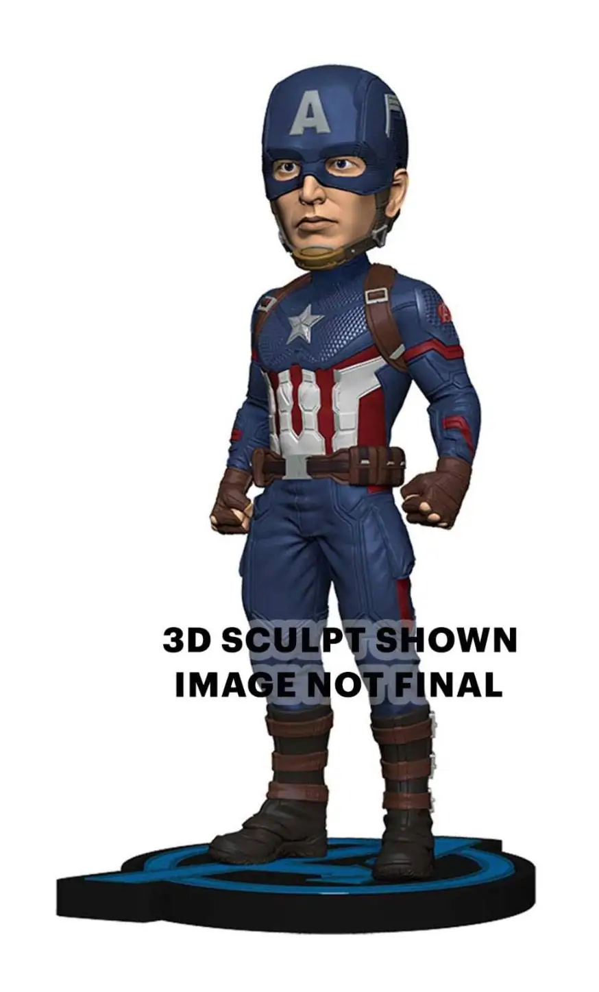 Avengers: Endgame Head Knocker Wackelkopf-Figur Captain America 20 cm Produktfoto