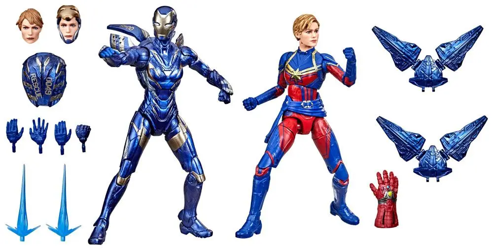 Avengers: Endgame Marvel Legends Actionfiguren 2021 Captain Marvel & Rescue Armor 15 cm termékfotó