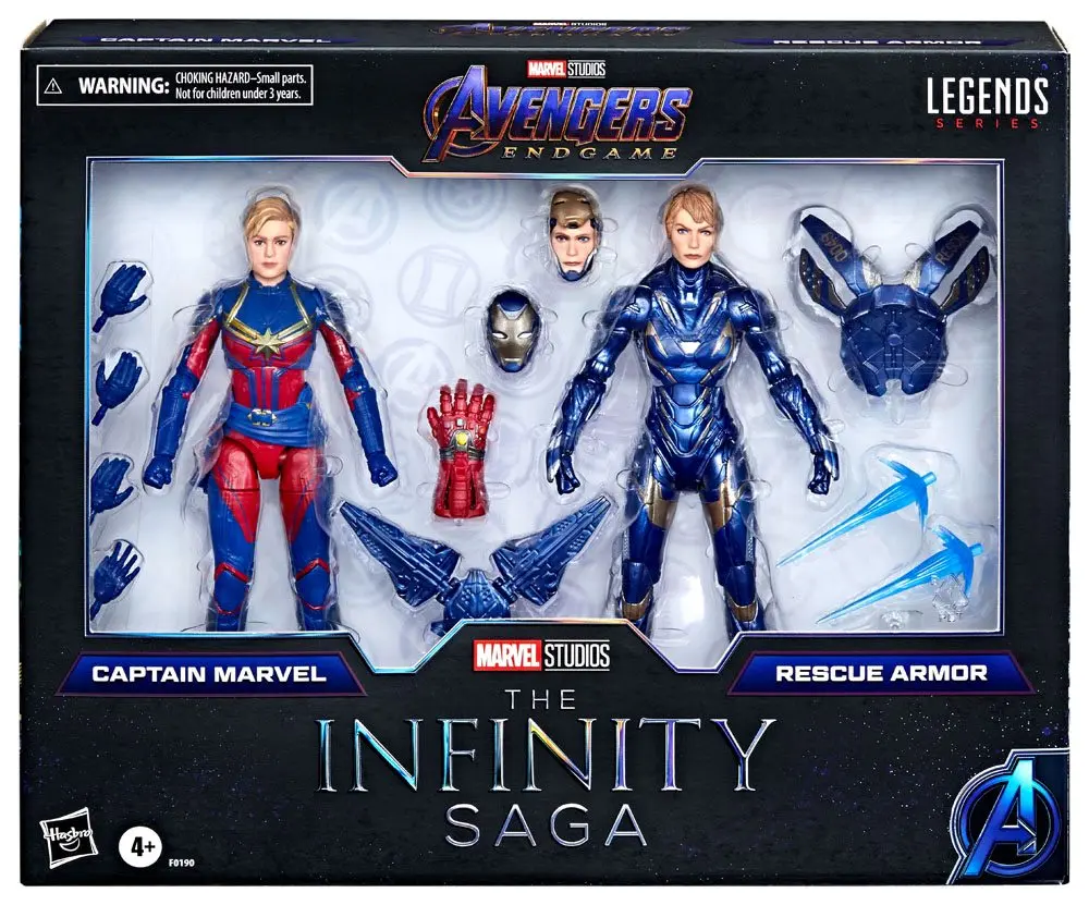 Avengers: Endgame Marvel Legends Actionfiguren 2021 Captain Marvel & Rescue Armor 15 cm termékfotó