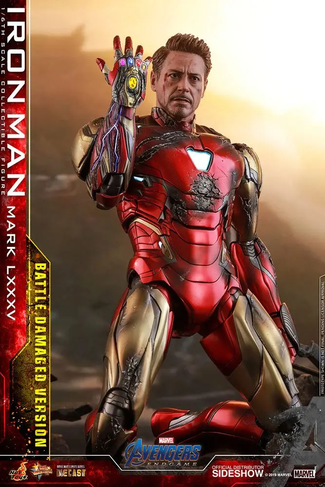 Avengers: Endgame MMS Diecast Actionfigur 1/6 Iron Man Mark LXXXV Battle Damaged Ver. 32 cm Produktfoto