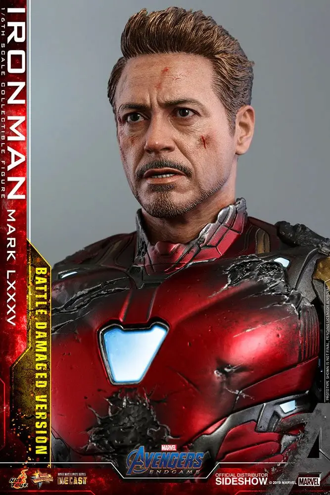 Avengers: Endgame MMS Diecast Actionfigur 1/6 Iron Man Mark LXXXV Battle Damaged Ver. 32 cm Produktfoto