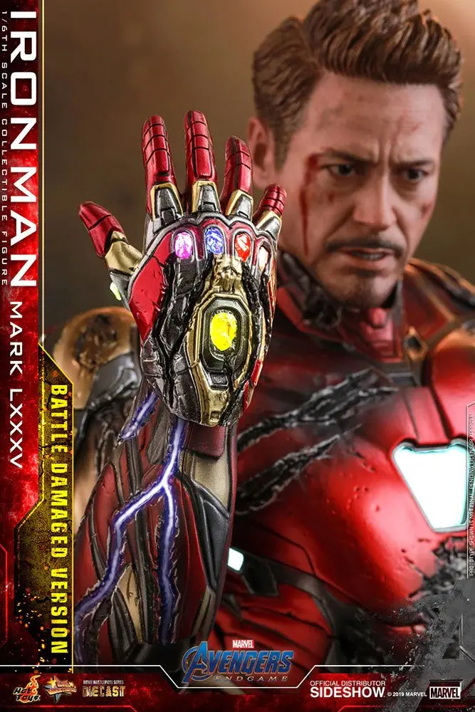Avengers: Endgame MMS Diecast Actionfigur 1/6 Iron Man Mark LXXXV Battle Damaged Ver. 32 cm Produktfoto