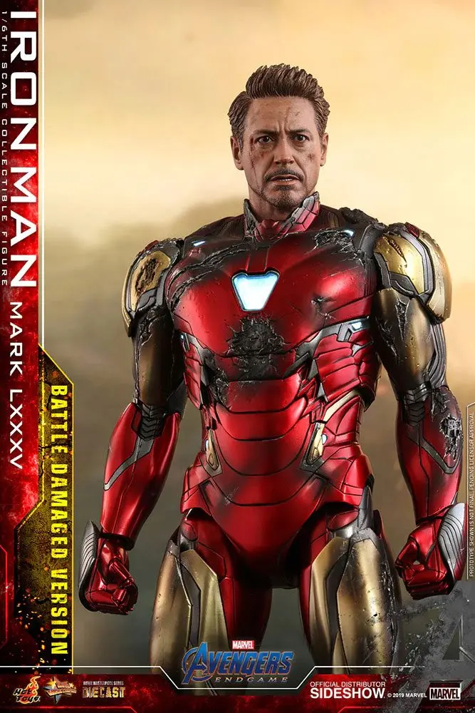 Avengers: Endgame MMS Diecast Actionfigur 1/6 Iron Man Mark LXXXV Battle Damaged Ver. 32 cm Produktfoto