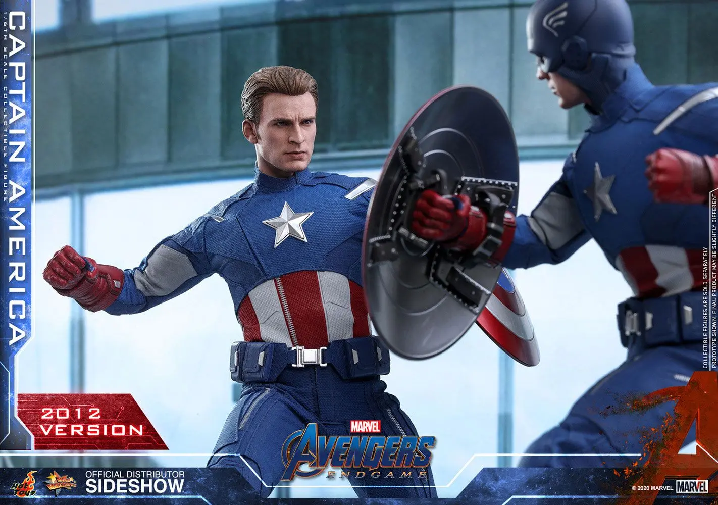 Avengers: Endgame Movie Masterpiece Actionfigur 1/6 Captain America (2012 Version) 30 cm Produktfoto