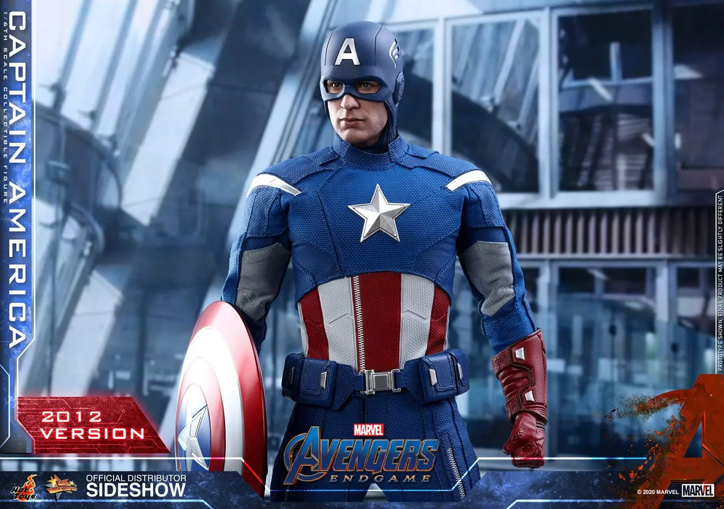Avengers: Endgame Movie Masterpiece Actionfigur 1/6 Captain America (2012 Version) 30 cm Produktfoto