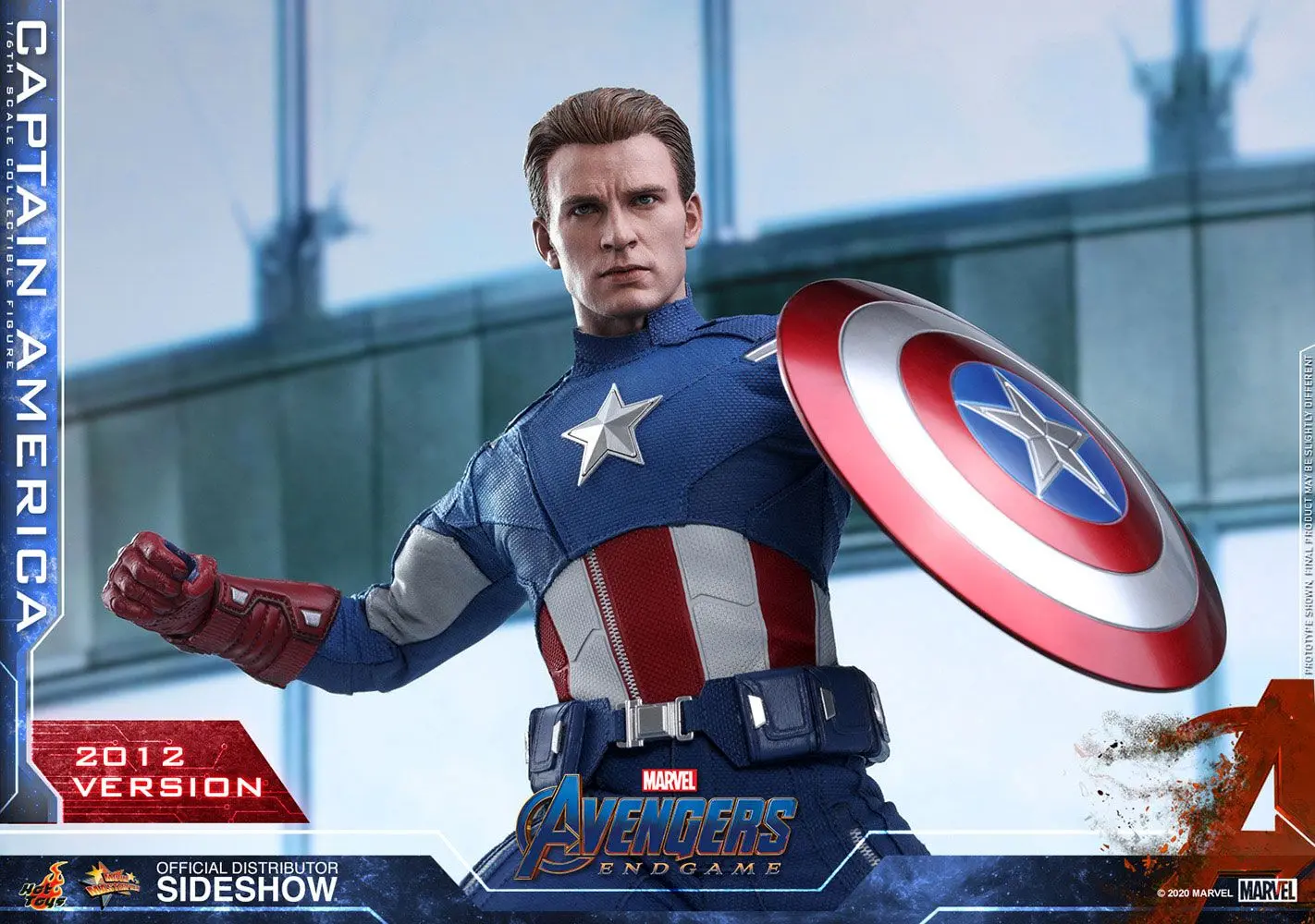 Avengers: Endgame Movie Masterpiece Actionfigur 1/6 Captain America (2012 Version) 30 cm Produktfoto