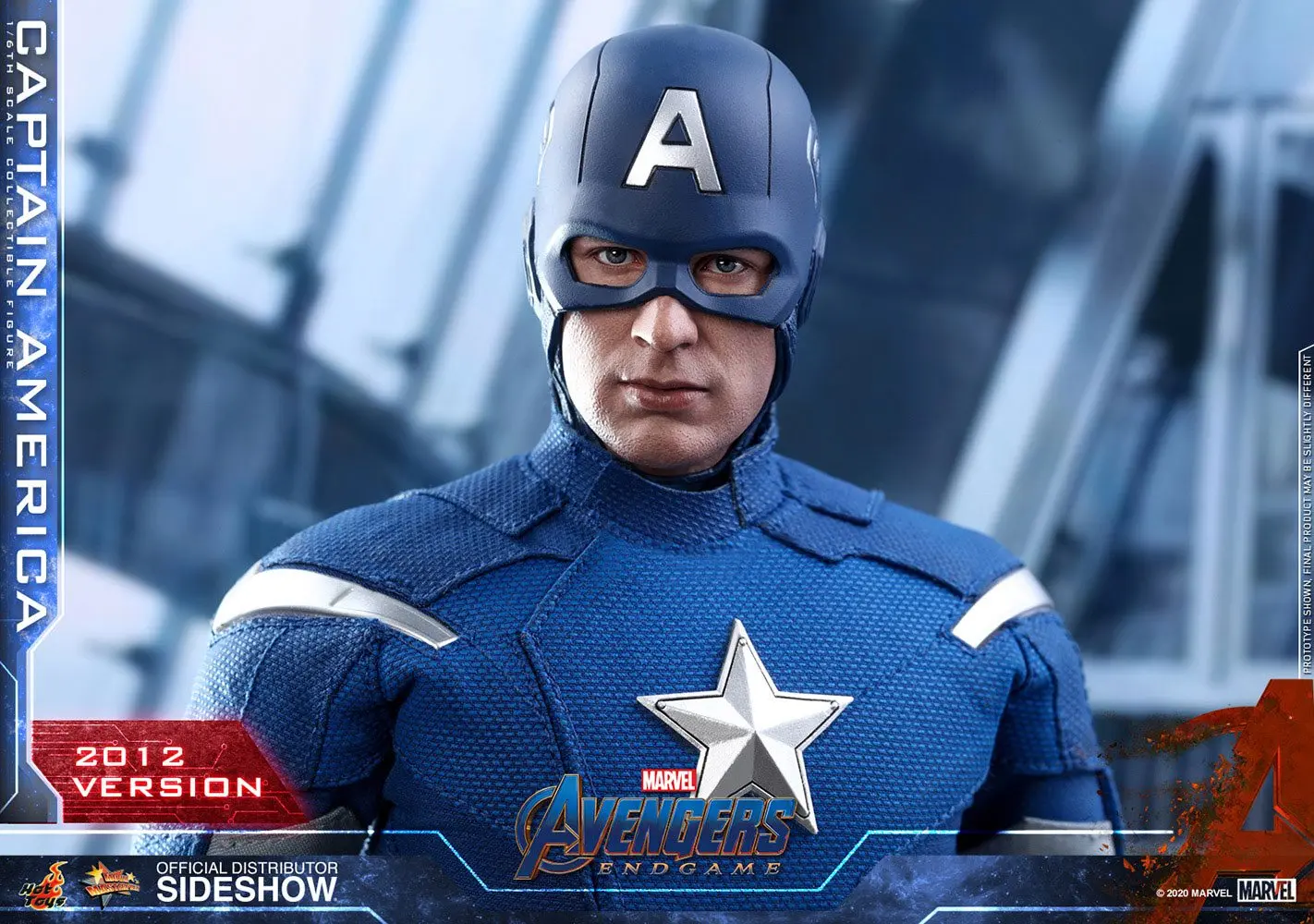 Avengers: Endgame Movie Masterpiece Actionfigur 1/6 Captain America (2012 Version) 30 cm Produktfoto