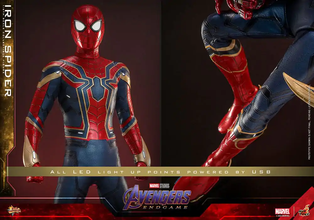 Avengers: Endgame Movie Masterpiece Actionfigur 1/6 Iron Spider 28 cm termékfotó