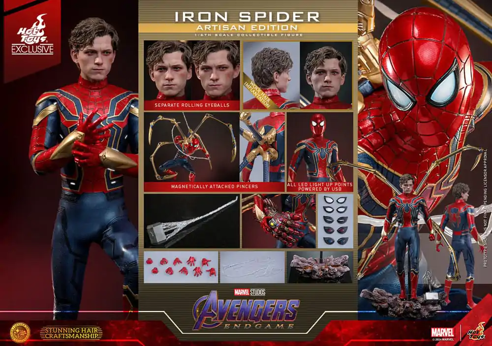 Avengers: Endgame Movie Masterpiece Actionfigur 1/6 Iron Spider Artisan Edition 28 cm Produktfoto