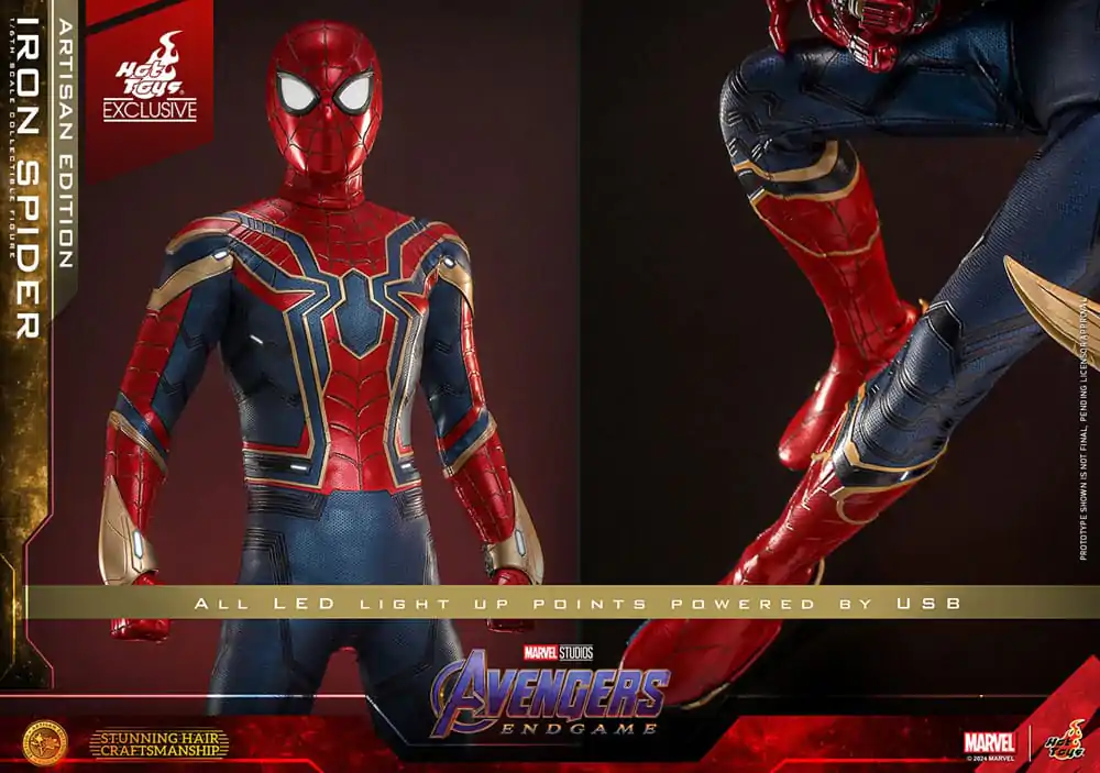 Avengers: Endgame Movie Masterpiece Actionfigur 1/6 Iron Spider Artisan Edition 28 cm Produktfoto