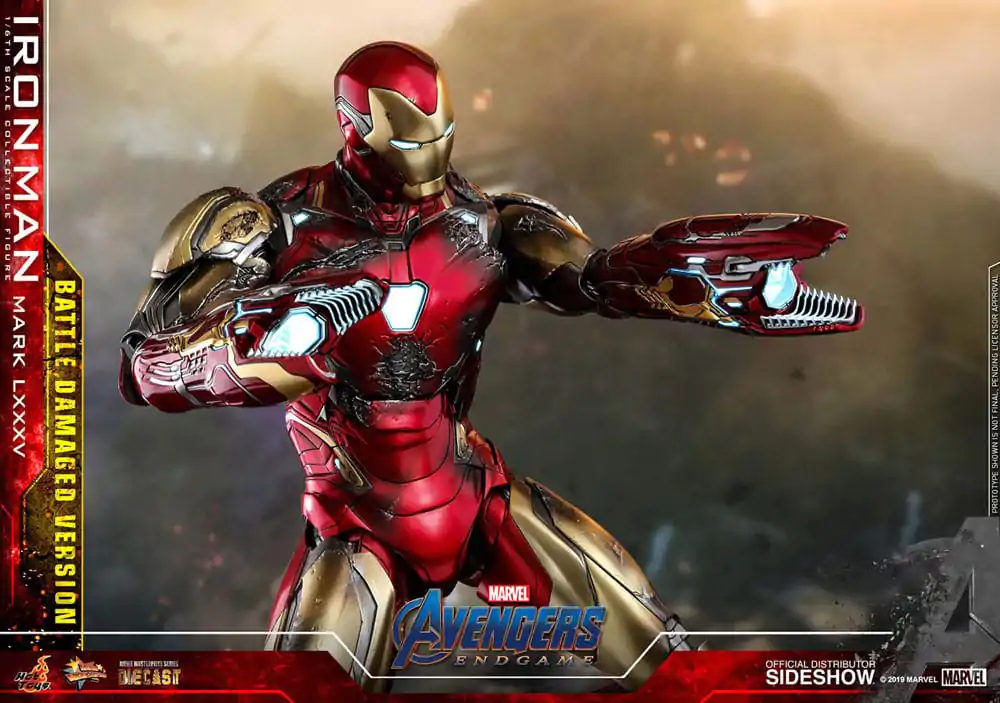 Avengers: Endgame Movie Masterpiece Diecast Actionfigur 1/6 Iron Man Mark LXXXV (Battle Damaged Version) Special Edition 32 cm Produktfoto