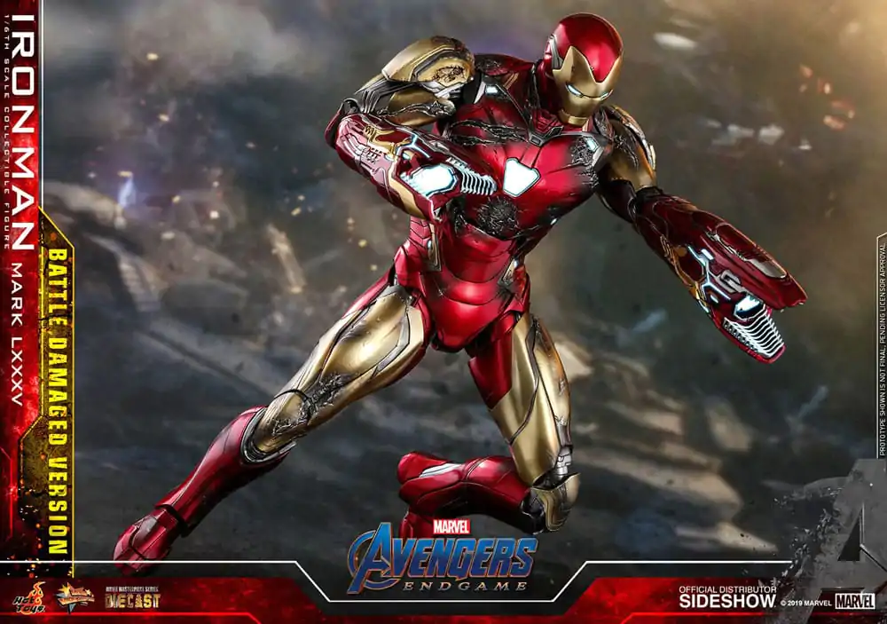 Avengers: Endgame Movie Masterpiece Diecast Actionfigur 1/6 Iron Man Mark LXXXV (Battle Damaged Version) Special Edition 32 cm Produktfoto