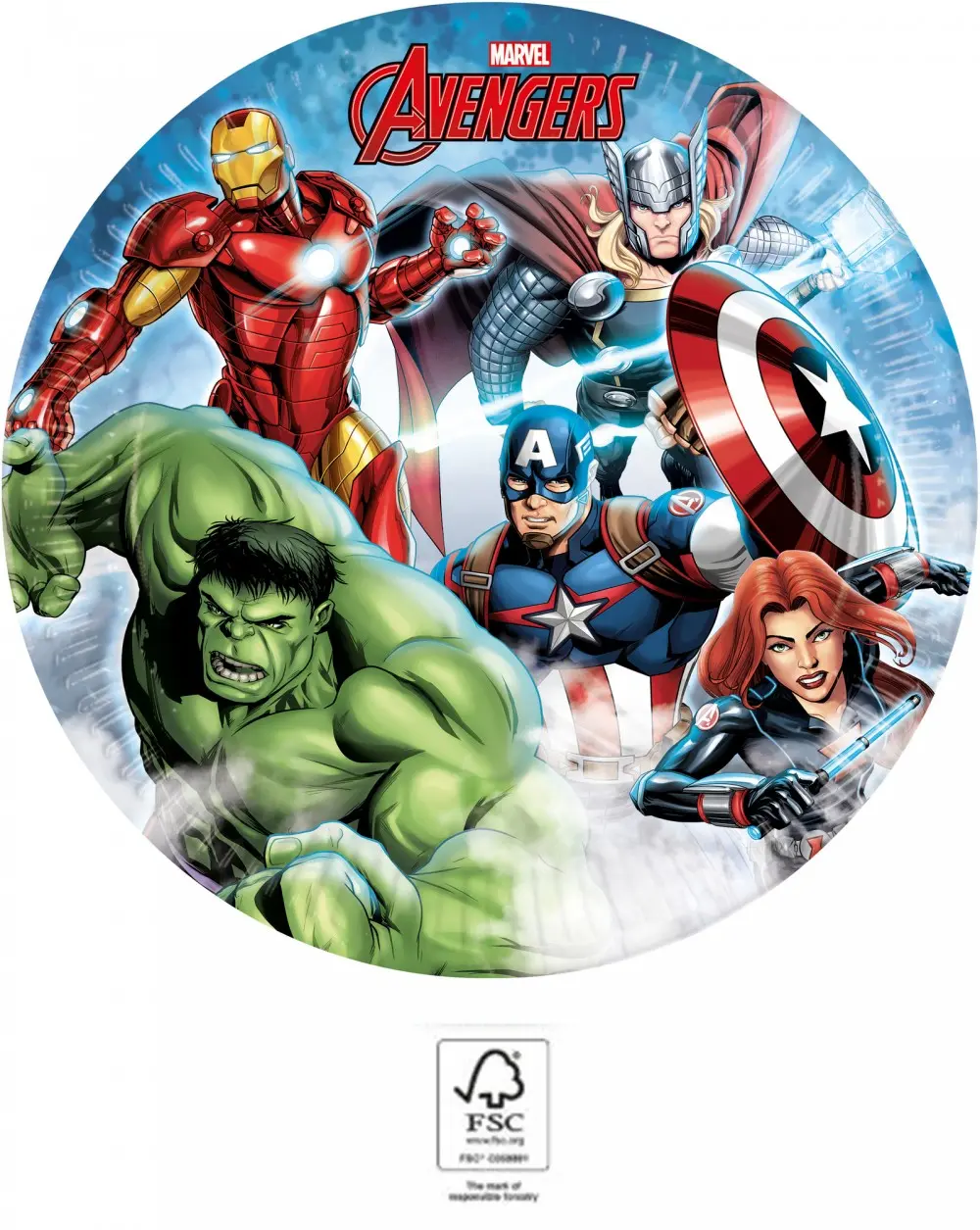 Avengers Infinity Stones, Avengers Papier Platte 8 Stück 23 cm FSC termékfotó