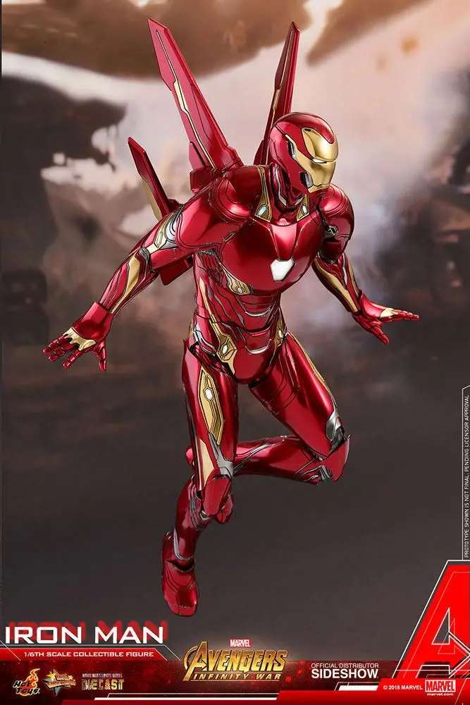 Avengers Infinity War Diecast Movie Masterpiece Actionfigur 1/6 Iron Man 32 cm termékfotó