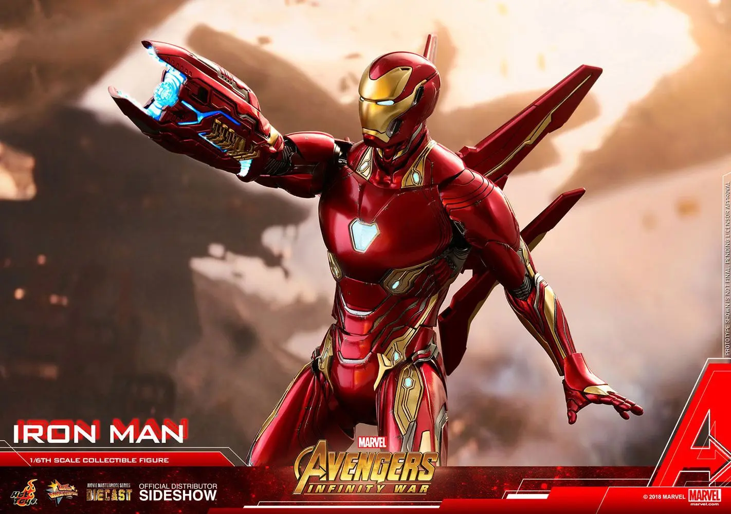Avengers Infinity War Diecast Movie Masterpiece Actionfigur 1/6 Iron Man 32 cm termékfotó