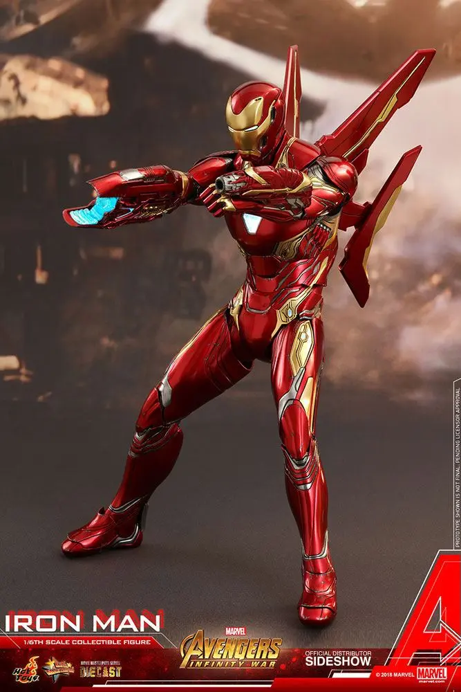 Avengers Infinity War Diecast Movie Masterpiece Actionfigur 1/6 Iron Man 32 cm termékfotó