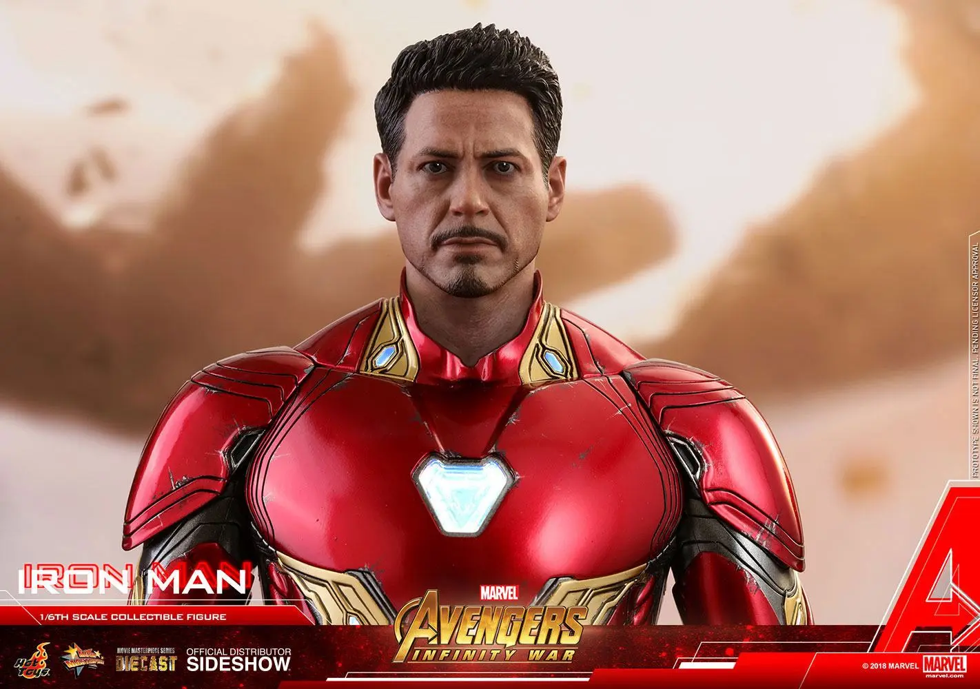 Avengers Infinity War Diecast Movie Masterpiece Actionfigur 1/6 Iron Man 32 cm termékfotó