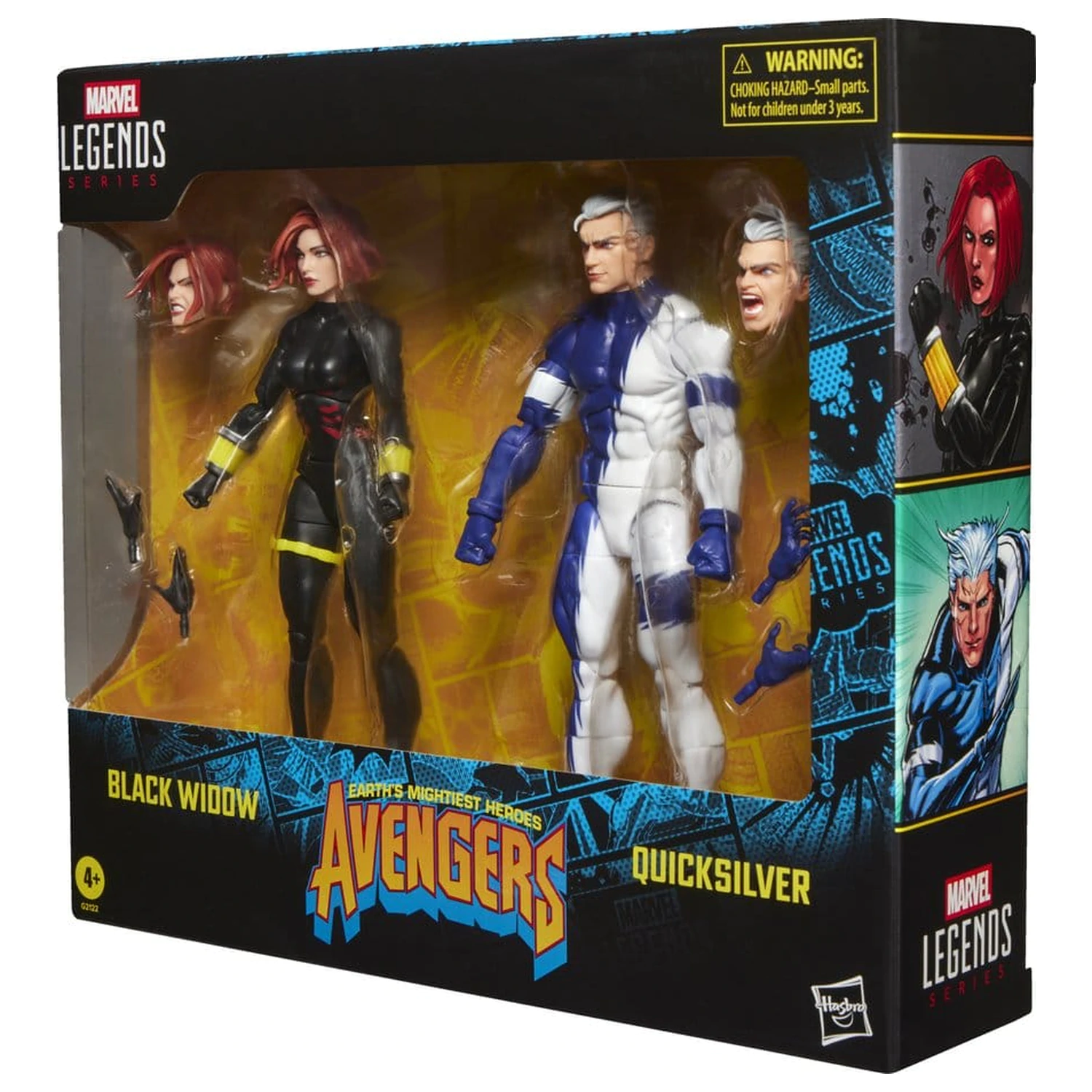 Avengers Marvel Legends Action-Figuren 2er-Pack Black Widow & Quicksilver 15 cm Produktfoto